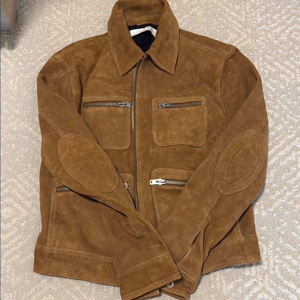 IRO Brown Military Field Coat with Zip-Up Style and Structured Cut